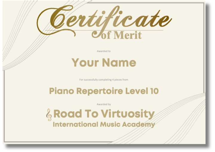 Certificate of Merit